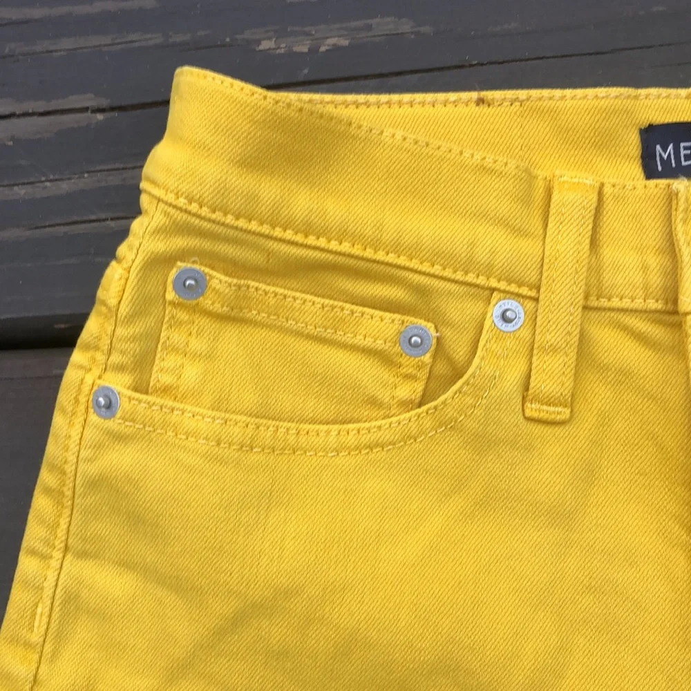 J. Crew Mercantile Gold Shorty Shorts size 24
